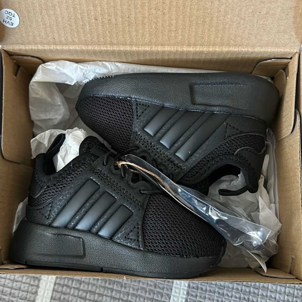 New Adidas X PLR Triple Black Toddler Sneaker Size 4K BY9961